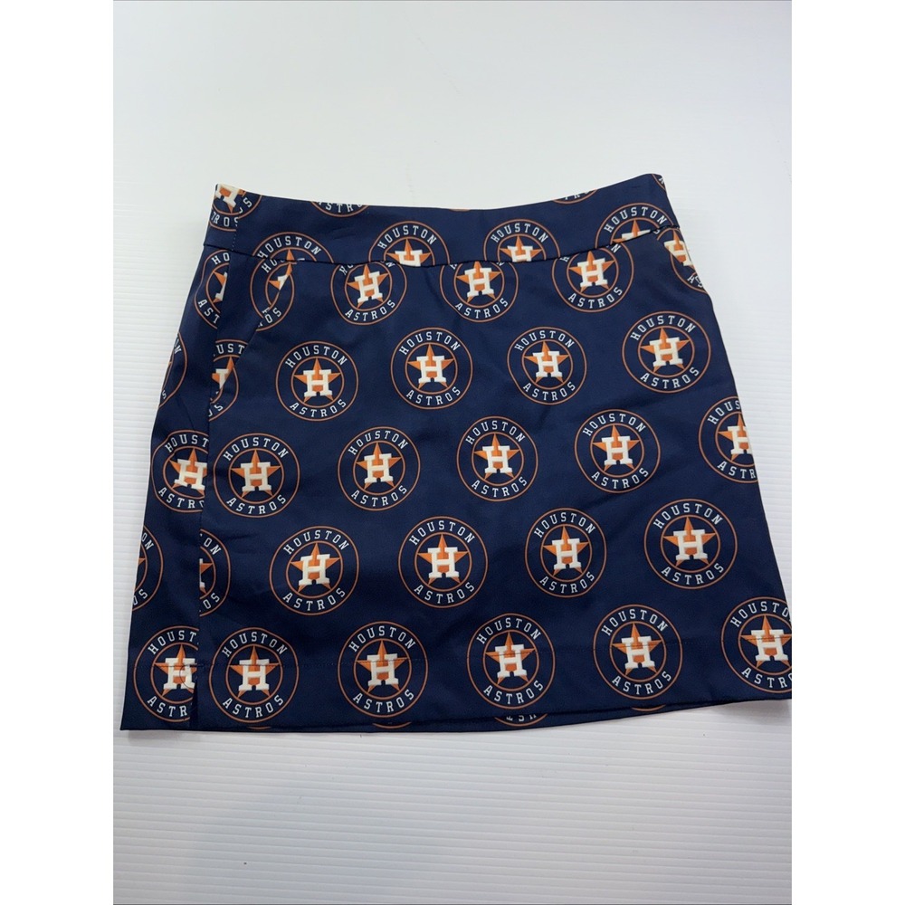 Houston Astros Loudmouth Chino Skort Golf Women's Size 6 Blue